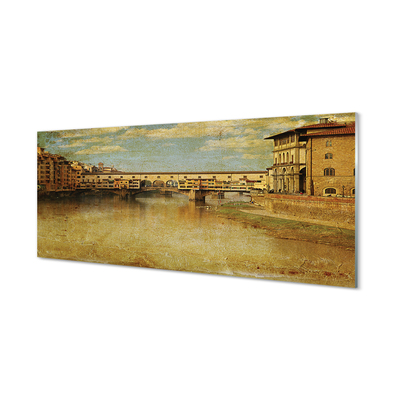 Acrylglasbilder Gebäude italien fluss-brücken