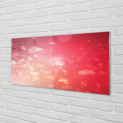 Acrylglasbilder Hintergrund rotes herz