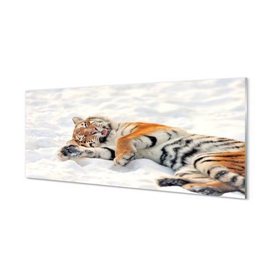 Acrylglasbilder Tiger winter