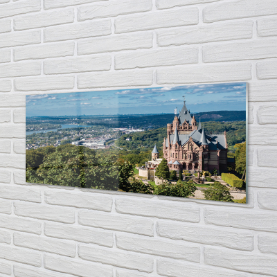 Acrylglasbilder Deutschland panorama der burg der stadt