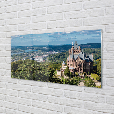 Acrylglasbilder Deutschland panorama der burg der stadt