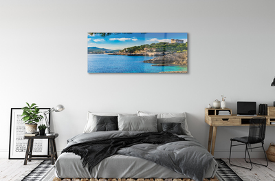 Acrylglasbilder Berge an der küste spanien meer