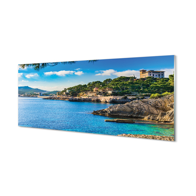 Acrylglasbilder Berge an der küste spanien meer