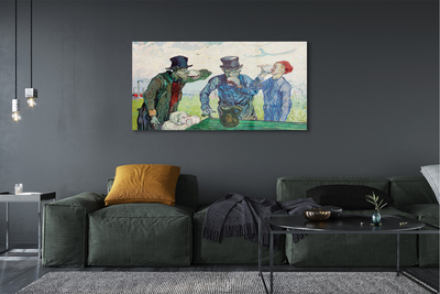 Acrylglasbilder Männer sitzung kunst
