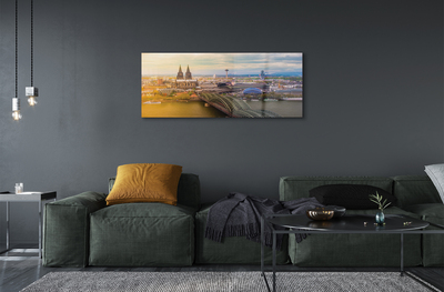 Acrylglasbilder Deutschland panorama flussbrücken