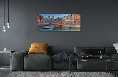 Acrylglasbilder Rom gebäude brunnen sonnenuntergang