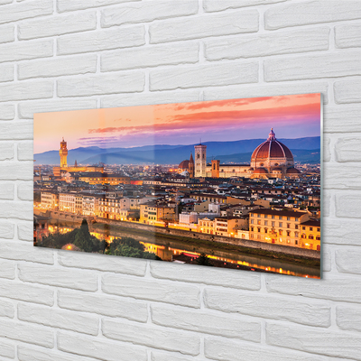 Acrylglasbilder Italien panorama nacht dom