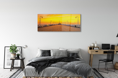 Acrylglasbilder Danziger pier sonnenuntergang meer sonne