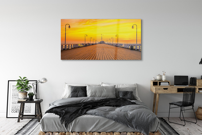 Acrylglasbilder Danziger pier sonnenuntergang meer sonne