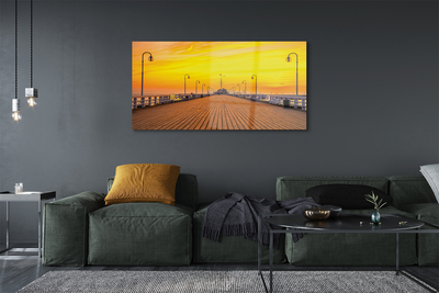 Acrylglasbilder Danziger pier sonnenuntergang meer sonne