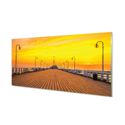 Acrylglasbilder Danziger pier sonnenuntergang meer sonne