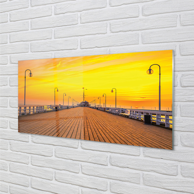 Acrylglasbilder Danziger pier sonnenuntergang meer sonne