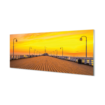 Acrylglasbilder Danziger pier sonnenuntergang meer sonne