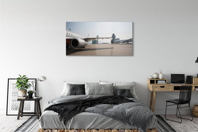 Acrylglasbilder Himmel gebäude flugzeug flughafen