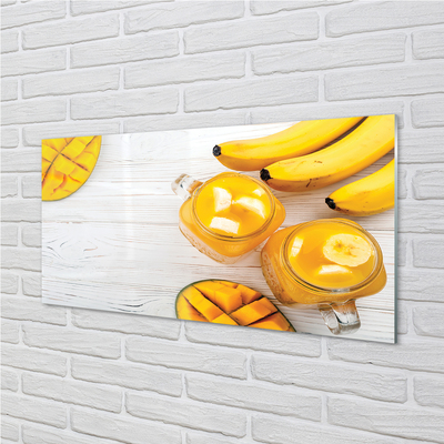 Acrylglasbilder Smoothie mango banana