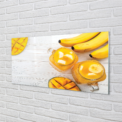 Acrylglasbilder Smoothie mango banana