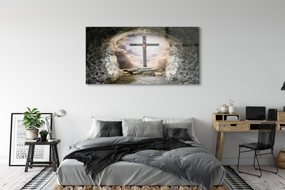 Acrylglasbilder Kellerlicht kreuz jesus