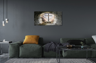 Acrylglasbilder Kellerlicht kreuz jesus