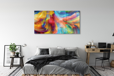 Acrylglasbilder Fractals unregelmäßige streifen der farbe