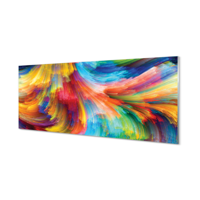 Acrylglasbilder Fractals unregelmäßige streifen der farbe