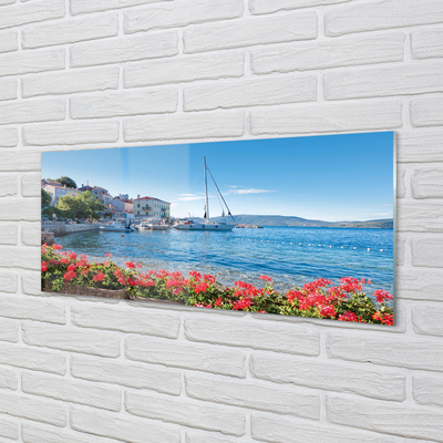 Acrylglasbilder Boot meer sommerhimmel