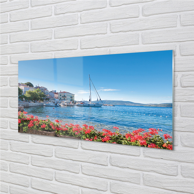 Acrylglasbilder Boot meer sommerhimmel