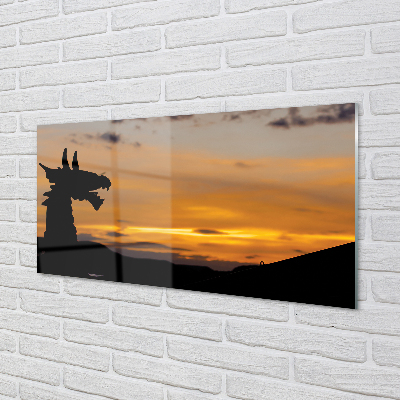 Acrylglasbilder Drachen himmel sonnenuntergang