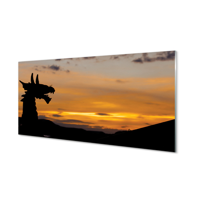 Acrylglasbilder Drachen himmel sonnenuntergang