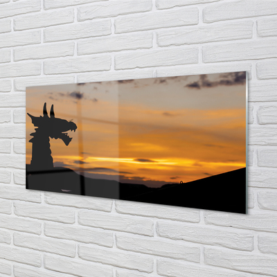 Acrylglasbilder Drachen himmel sonnenuntergang