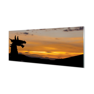 Acrylglasbilder Drachen himmel sonnenuntergang