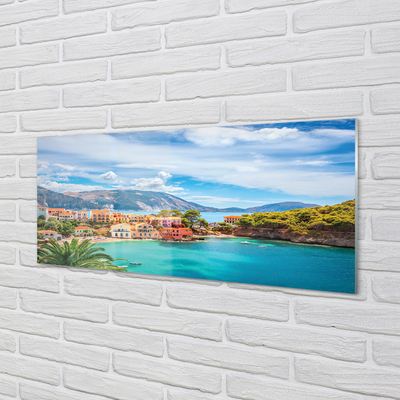 Acrylglasbilder Berge der küste von griechenland