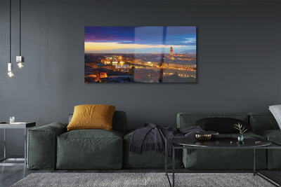 Acrylglasbilder Italien panorama von brücken nacht