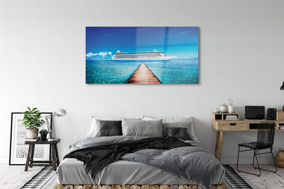 Acrylglasbilder Das schiff war meer himmel