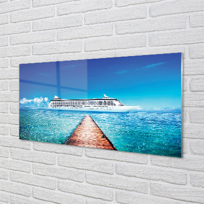 Acrylglasbilder Das schiff war meer himmel