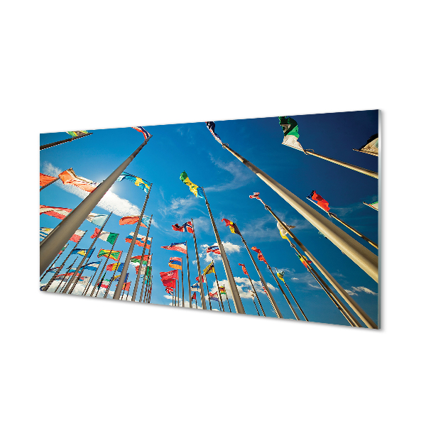 Acrylglasbilder Verschiedene flags