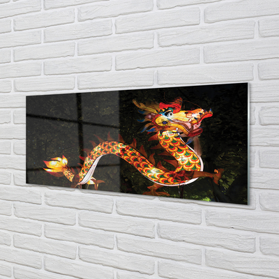 Acrylglasbilder Japanische drachen beleuchtet