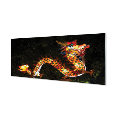 Acrylglasbilder Japanische drachen beleuchtet