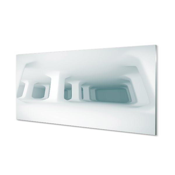Acrylglasbilder Weiß 3d-unterstützung