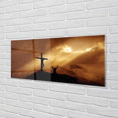 Acrylglasbilder Jesus-kreuz-licht