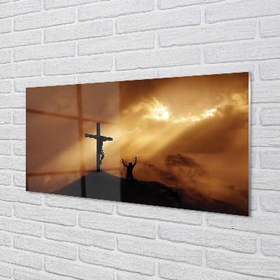 Acrylglasbilder Jesus-kreuz-licht