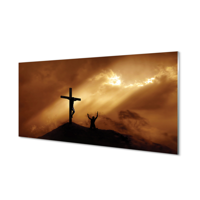 Acrylglasbilder Jesus-kreuz-licht