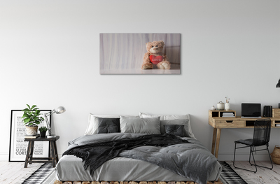 Acrylglasbilder Herz-teddybär