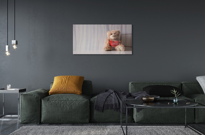 Acrylglasbilder Herz-teddybär