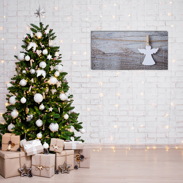 Glasbild aus Plexiglas® Heiliger Engel Winter-