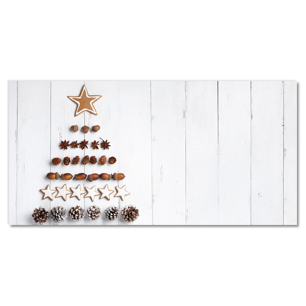 Glasbild aus Plexiglas® Lebkuchen Christbaumschmuck