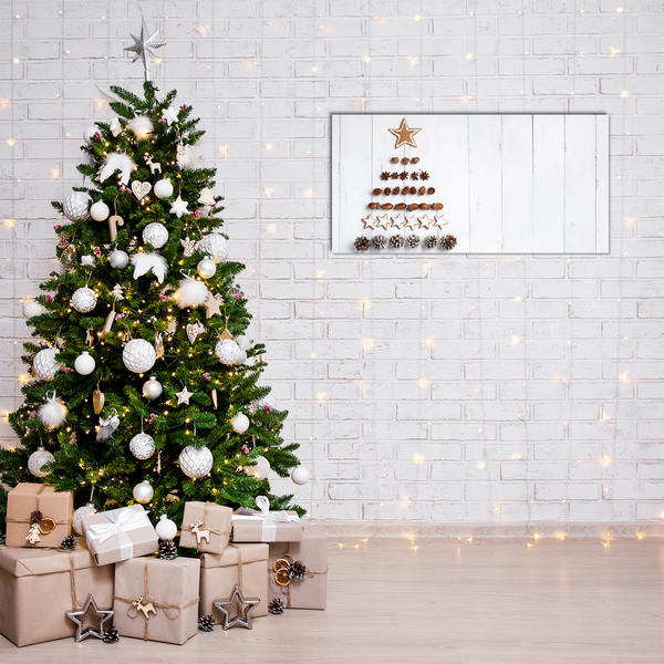 Glasbild aus Plexiglas® Lebkuchen Christbaumschmuck