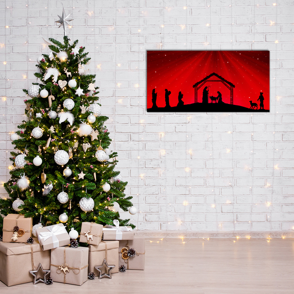 Glasbild aus Plexiglas® Stern-Weihnachtsferien