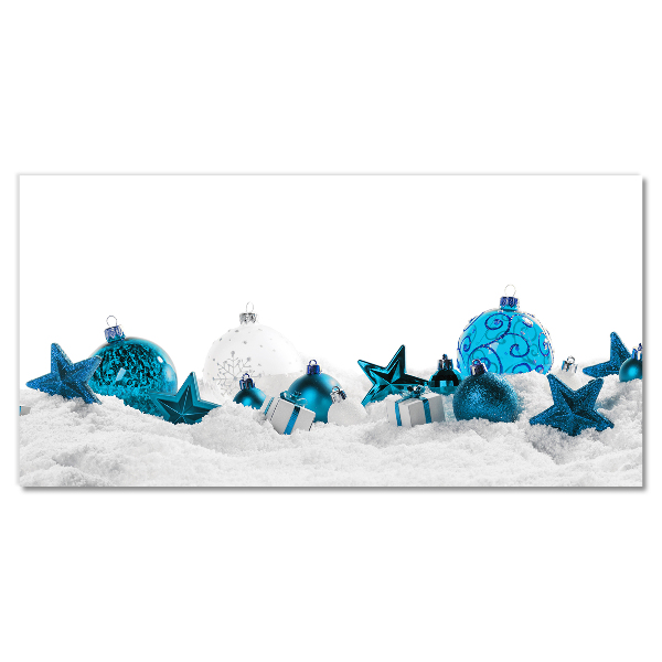 Acrylglasbilder Schneekugeln Weihnachtsschmuck