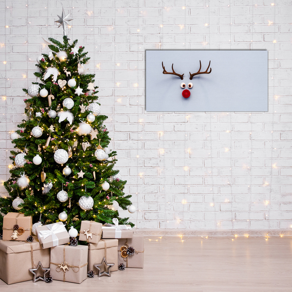 Glasbild aus Plexiglas® Heiliges Rentier Rudolf