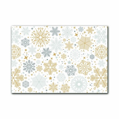 Glasbild aus Plexiglas® Schneeflocken Weihnachten Winter